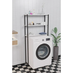 Furnature Design Çamaşır Makinesi Üstü Düzenleyici Raf Banyo Dolabı Rafı Makina Üstü Dolap Raf Beyaz