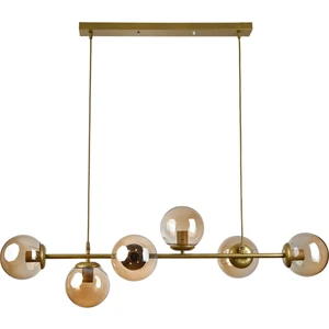 Milano Modern Tasarım Salon Yemek Odası Mutfak Eskitme Renk Balcamlı Sıralı 6lı Avize