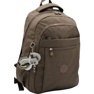 Krinkıl Suya Dayanıklı Kumaş Unisex Vizon Okul Sırt Çantası 2300