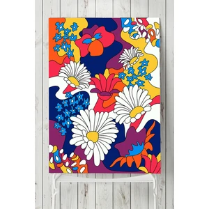 Curvy Daisy, Papatya Psychedelic Indie Tarzı Poster