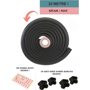 Miningaa 10 Metre + 10 Adet Köşe Koruyuculu Esnek ve Yumuşak Kauçuk Kenar Koruyucu Köşe Koruyucu Çocuk Bebek Güvenlik Seti