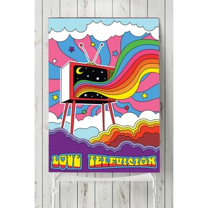 Love Television Psychedelic Indie Tarzı Poster