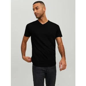 Jack & Jones V Yaka Siyah Erkek T-Shirt 12156102