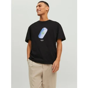 Jack & Jones Jordimensional Tee Ss Crew Neck Tg Siyah Erkek T-shirt 12238166-Black