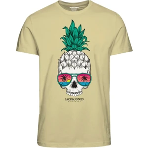 Jack & Jones Jormindskull Tee Ss Crew Neck Fst Beyaz Erkek T-shirt 12238132-Frenc