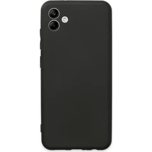 Case World Samsung Galaxy A04E ile Uyumlu Kapak Mat Siyah Yumuşak Silikon Kılıf