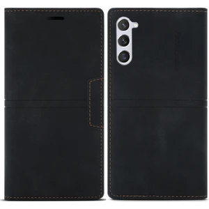 Samsung Galaxy S23 Için 5g Manyetik Otomatik Ahmsorbed Pu Deri Stand Vaka Telefon Cüzdanlı Tam Koruma Kapağı (Yurt Dışından)