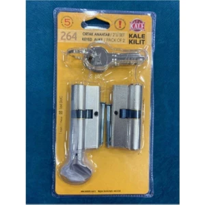 Kale Kilit 264 Ikiz Set Çift Göbek Tek Anahtar