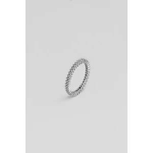 So CHIC Beyaz Taşlı 18 Ayar Beyaz Altın Kaplama Gümüş Tamtur Yüzük