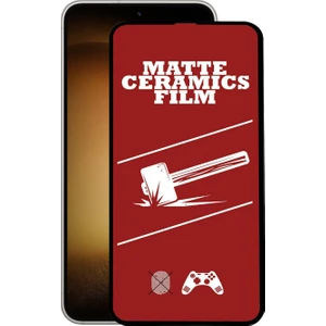 Caseart Samsung Galaxy S23 Tam Kaplayan Mat Seramik Nano Esnek Ekran Koruyucu Cam