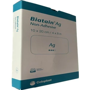 Coloplast Biatain Ag+ (Gümüş) Yapışkansız Köpük   Örtüsü 10X20CM 5ADET
