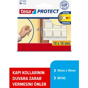 Kapı Çarpmalarına Karşı Tampon. 8 adt. Beyaz   10mm 10mm
