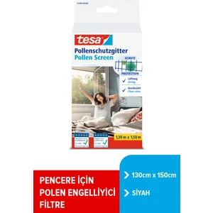 Polen Filtresi ve Sineklik, Etkin Koruma, Ecarf Onaylı, Kolay Montaj, 130CM:150CM, Siyah