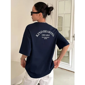 Kadın Kind Hearted Baskılı Oversize T-Shirt