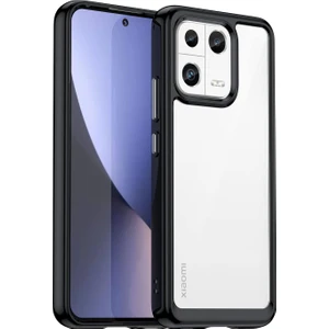 Xiaomi 13 Global Shield Serisi Darbeye Dayanıklı Köşe Korumalı Yarı Esnek Plastik Tpu Kılıf - AL8100