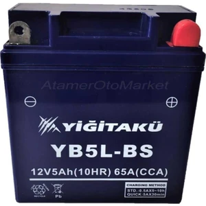 Yiğit Akü 12 V 5 Ah-Amper YB5L Motosiklet