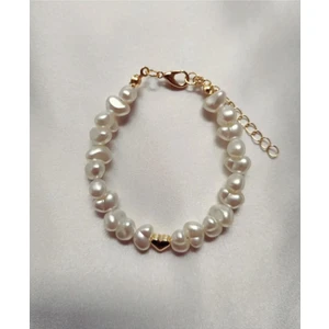 Kalpli Renkli Barok Inci Bileklik Inci Bileklik