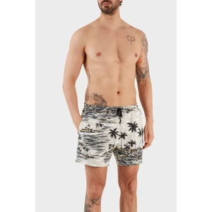 Desenli Deniz Şortu Çabuk Kuruyan Mayo 50469489 100