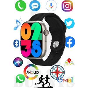 Rabbit Store Redmi Uyumlu Akıllı Saat Konuşma Özellikli Watch 9 Pro 45MM Amoled Ekran