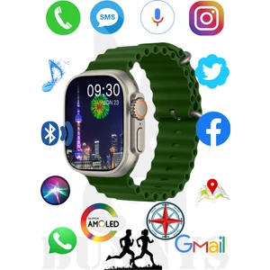 Rabbit Store Xiaomi Uyumlu Akıllı Saat Konuşma Özellikli Watch 8 Ultra 49MM Amoled Ekran