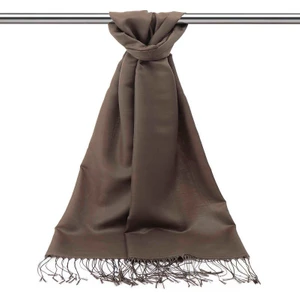 Bursa İpek Kahverengi Ipek Görünümlü Şal