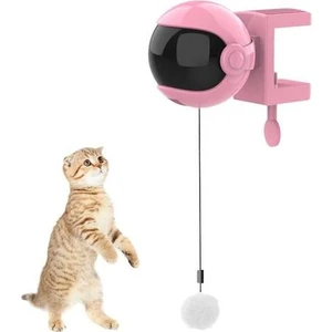 Three Beans Elektrikli Kedi Oyuncak Interaktif Oyuncak Kedi Kedi Için Oyun Yo Yo Kaldırma Topu Elektrikli Oyuncak Pet Geri Çekilebilir Halat Zeka Oyuncak | Kedi Oyuncakları (Pembe) (Yurt Dışından)