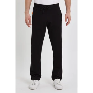 Geniş Paça Rahat Kesim Reguler Kesim Siyah Baba Penye Eşofman Altı