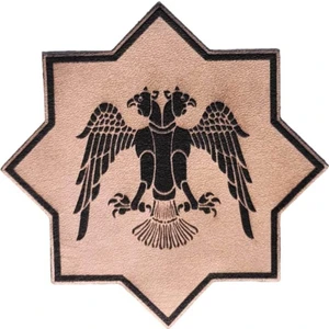 Selçuklu Kartalı Yıldız Deri Peç - Arma - Askeri Patch