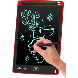 Dijital Kalemli Çizim Yazı Tahtası Not Yazma Eğitim Tableti Writing Tablet 8,5 Inç Kırmızı