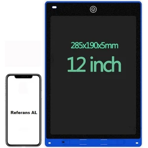 12&quot; Renkli Dijital Yazı Tahtası 12 Inc Grafik Tablet Dijital Not Tahtası Yaz-Sil Dijital Not Tahtası