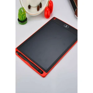 Writing Tablet LCD 8.5 Inç Dijital Kalemli Çizim Yazı Tahtası Kırmızı Yazı Tahtası