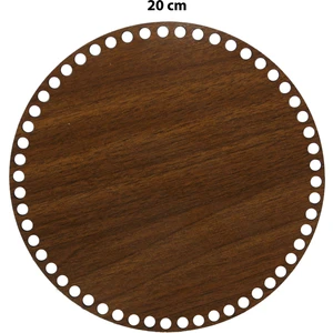Ala Depo Ahşap Sepet Tabanı 20CM Ceviz Çift Yüz 3mm Mdf