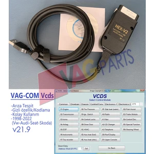 Vagcom Vcds 21.9 Arıza Tespit Kodlama Gizli Özellik Adaptasyon - Hex V2