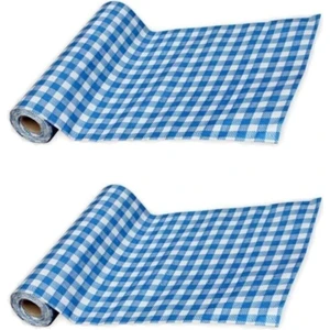Firdevsi Hobi Tek Kullanımlık Masa ve Aktivite Örtüsü 2rulo 20 Adet- 120X150 cm -Büyük Boy Mavi Kareli Frd- Büyük Mavi 2