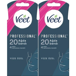 Professional Yüz Ağda Bandı 20'li Hassas Ciltler X2