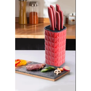 Ckr2870 Akrilik Plastik Standlı 6 Parça Bıçak Seti
