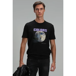 Ash Modern Grafik T-Shirt Siyah