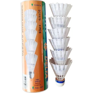 Yüksek Hız Sevenler İçin Pratik Kutusunda 6 Adet Mantar Kafa Deluxe Badminton Topu