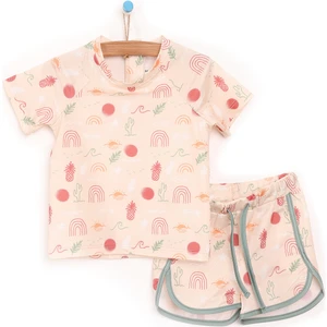 Erkek Bebek Retro Gökkuşağı Slip Mayo Takım