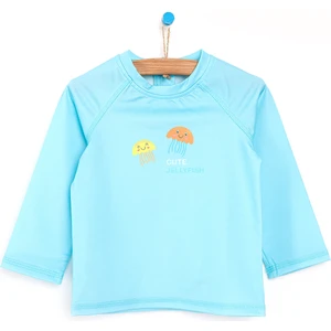 Erkek Bebek Ocean Deniz Anası Uzun Kol Tshirt