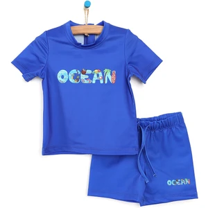 Erkek Bebek Ocean Tshirt Slip Mayo Takım