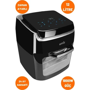 AF12 Advence Pro Xxl 12L Siyah Combo LED Dijital Göstergeli Oven