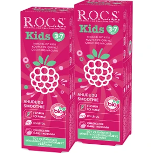 Kids 3-7 Yaş Ahududu Smoothıe Tadında Florürsüz Diş Macunu 45G – 2 Adet