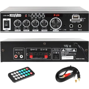 Lvx-150 Stereo Anfi Amfi 2x75 Watt Bluetooth Usb-Sd 220V/12V