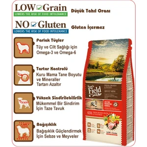 Sam's Field Mini Tavuklu ve Patatesli Düşük Tahıllı Küçük Irk Yetişkin Köpek Maması 2.5kg