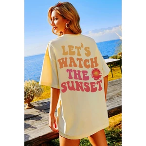 Lets Watch The Sunset Tasarım Tshirt