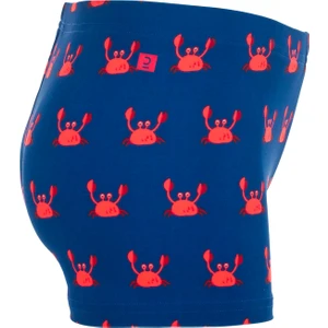 Nabaiji Bebek Boxer Mayo - Mavi / Yengeç Baskılı