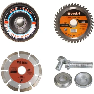 Mermer Granit Asfalt Sunta Tahta Fayans Ahşap Taş Beton Kesme 4'lü Disk Seti