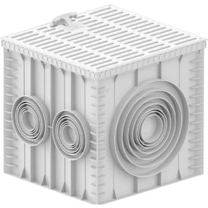 50X50 Rögar Kapağı / Havuz Kapağı / Peyzaj Kapağı / Plastik Kapak / Çerçeve + Izgaralı Kapak