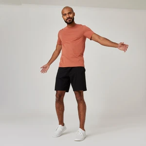 Domyos Erkek Siyah Spor Şortu 500 - Regular - Fitness Hafif Antrenman